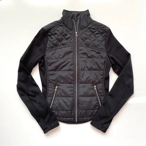 Express Quilted Padded Black Body Jacket Size XS